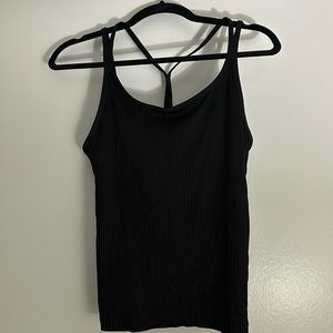 PINK ribbed workout cami